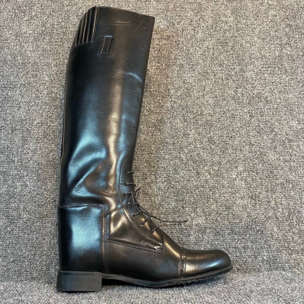 Amazonas Super Comfort Riding Boots Black Womens 8.5 Black Leather Pull On